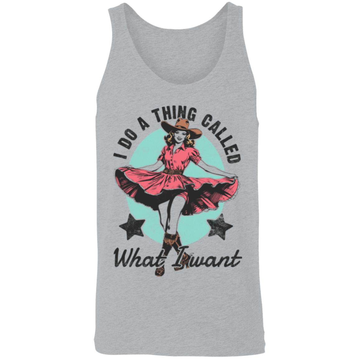 I do what I want cowgirl tank