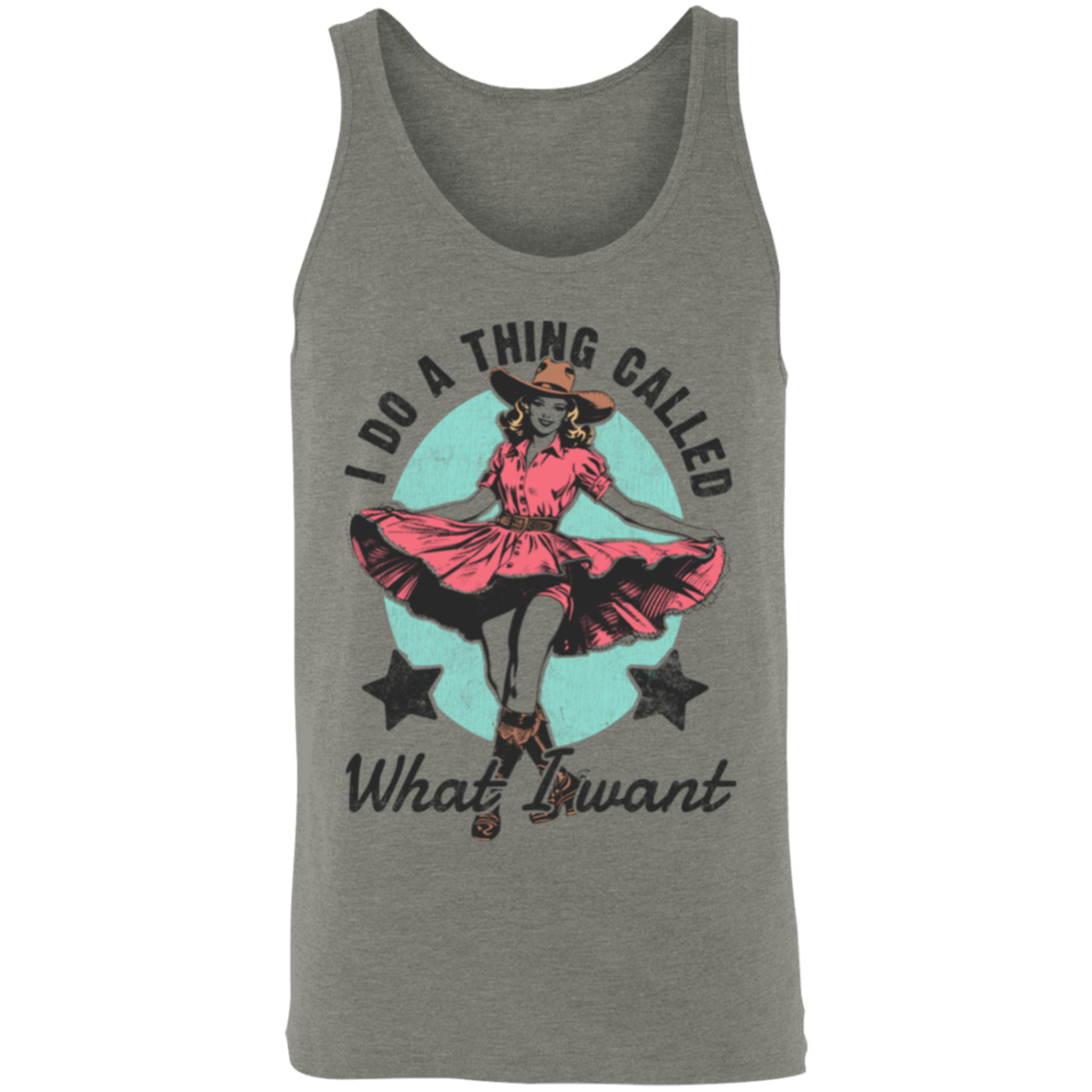 I do what I want cowgirl tank