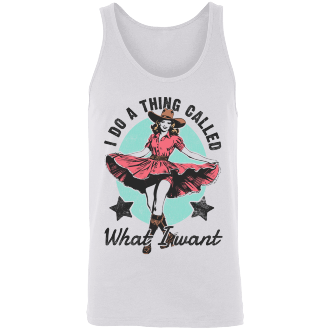 I do what I want cowgirl tank